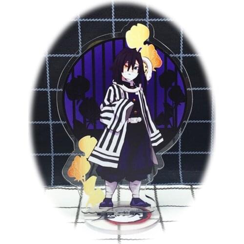 Anime Demon Slayer 15cm Acrylic Figure Iguro Obanai Tanjirou Nezuko Stand Model Toys Kawaii Accessories For Boys Girls Gifts