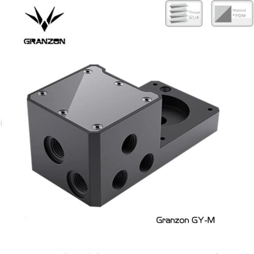 Bykski Granzon GY-M Bridge Module , For GH Series Cold Row PMD3 Pump Connect , ITX Gamer Case Reservoir Water Cooling