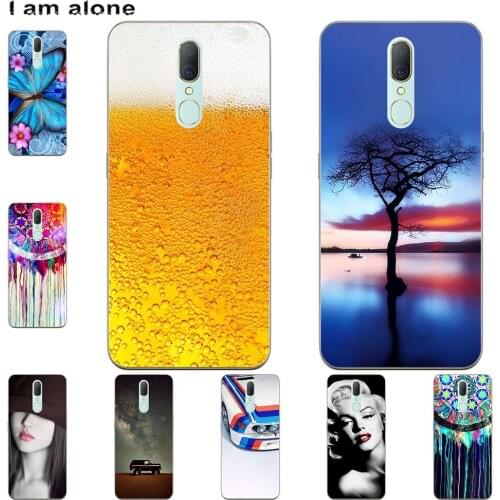I am alone Phone Case For OPPO F11 F11 Pro K1 K5 Fashion Color Cute Cartoon Printed Paint Mobile