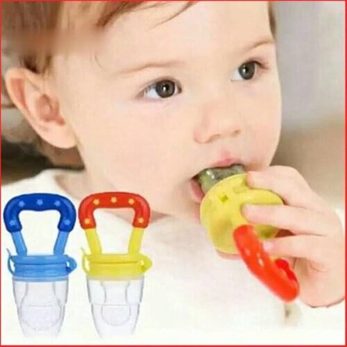 Baby food Fruits Pacifier Fruit Teether supplement Fruit Feeder Pacifier Rattle Pacifier+Replace Silicone Mesh Bag baby supplies