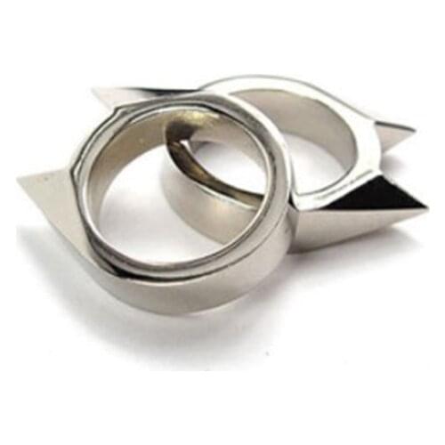 Cat Ear Finger Buckle Ring Escape Anti-thief Protective Outdoor Punk Rings