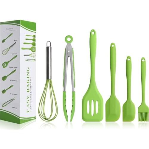 Kitchen Silicone Baking Tools Non-stick Spatula Cooking Utensils Bakeware Sets