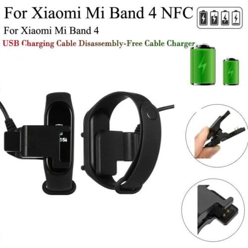 New Charger For Xiaomi Mi Band 4 Fast Charging Cable For Mi Band 4 M4 NFC Cable Charge USB Charger Cable For Xiaomi Mi Band 4