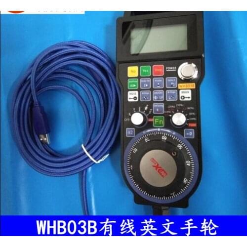 New Wire USB MPG Pendant Handwheel NC For CNC Router, xhc hb03 wire 4 axis handwheel English version, 3 axis NC handwheel