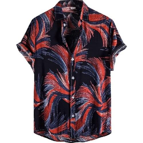 Shirt for men fasion summer Cardigan Short Sleeve lapel shirt Hawaiian Beach Shirt Mens Turtleneck Shirt Мужские Комплекты