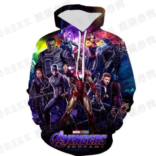 Marvel The Avengers Hoodies Men Women Children Cool 3D Print Sweatshirts Streetwear Pullover Long Sleeve Fashion Hooded Coat