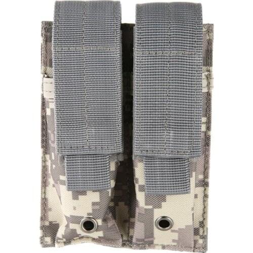 Nylon 600D Molle Dual Double Pistol Riffle Mag Magazine Pouch Close Holster Bag For Outdoor Airsoft Combat Hunting