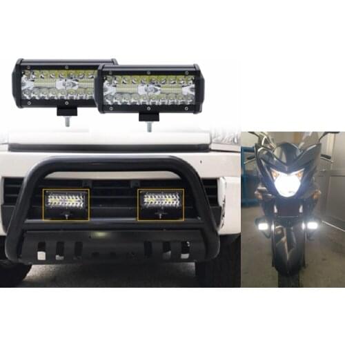 72W LED Light Bar for Trucks Car Tractors Offroad SUV 4WD 4x4 Boat ATV Spot Combo LED Bar Work Light 12V