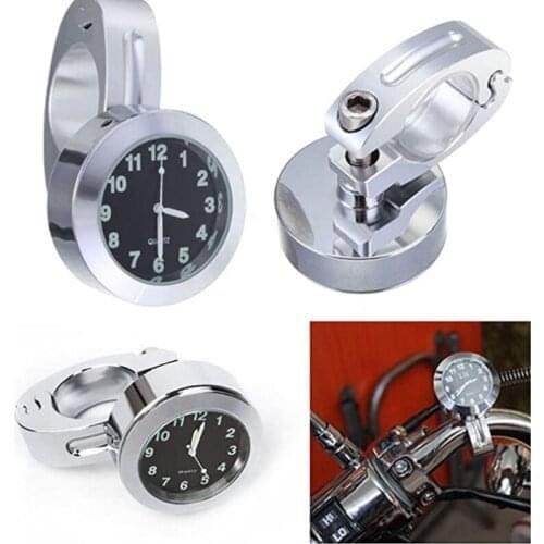 Universal Waterproof Bike Watch Glow In Dark Clock Motorcycle Alluminum Alloy Dial Mini for Mounting Bicycle Handlebar Dropship