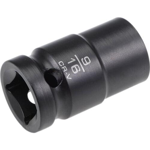 Uxcell 1/2-Inch Drive by 9/16-Inch Shallow Impact Socket, Cr-V, 6-Point