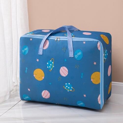 Large Capacity Clothes Quilt Storage Bag New Oxford Cloth Travel Luggage Moving Packing Bag Home Storage Explain Durable 120L