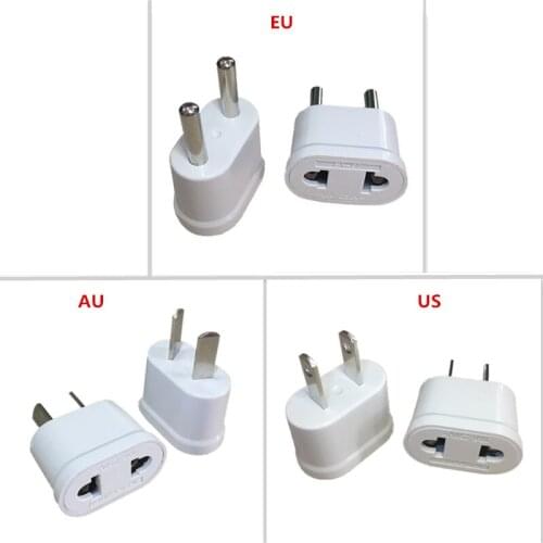 10pcs EU European KR US AU Plug Adapter US to EU Japan CN Travel Adapter Electrical Plug Power Charger Sockets AC Converter