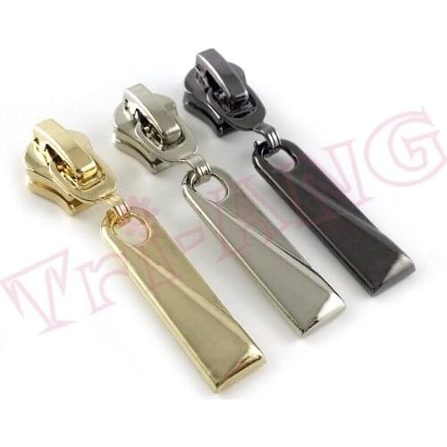 20pcs/lot, Simple Plating 5# Zipper Sliders for Metal Nylon Resin Zipper