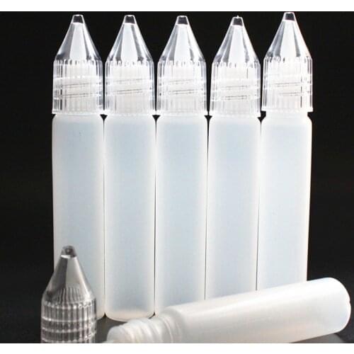 2pcs15/30ml Spray Bottle Refillable Liquid Plastic Bottle Container with Wide Mouth Empty Pen Style Dropper Bottle Travel Bottle