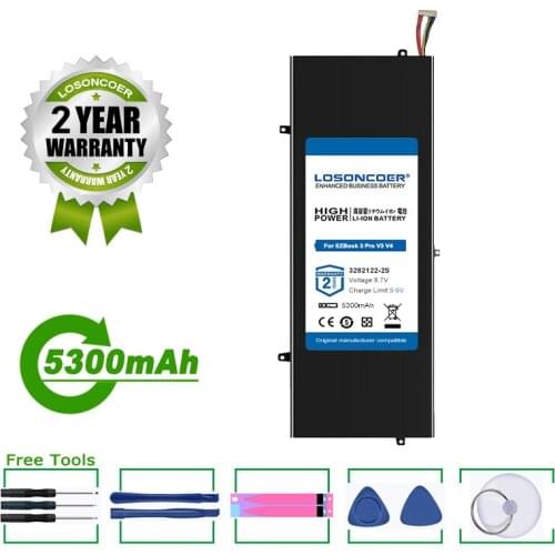 3282122-2S 5300mAh Battery For Jumper EZBook 3 Pro V3 V4 LB10 P313R WTL-3687265 HW-3687265 3587265P 3585269P 7lines and 8lines