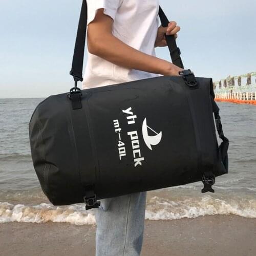 40/80L Motorcycle Waterproof Sport Luggage Scooter Tail Bag Travel Outdoor Dry Roll Pack Bag Motorbike Rear Seat Bags Backpack