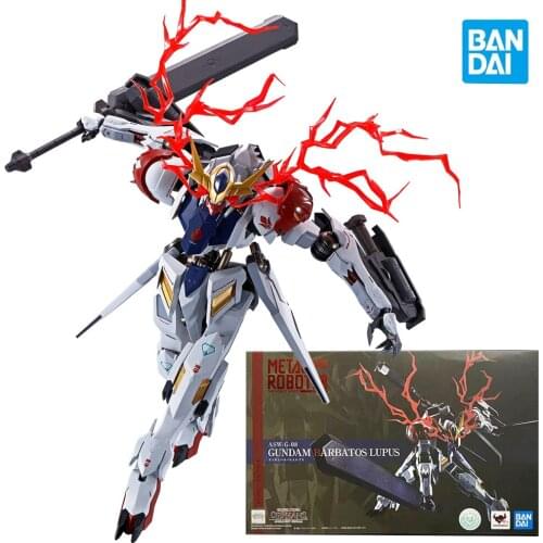 Bandai Gundam Barbatos Lupus METAL ROBOT Soul Sirius ASW-G-08 Anime Figures Assembly Collectible Model Boy Birthday Gift 15cm