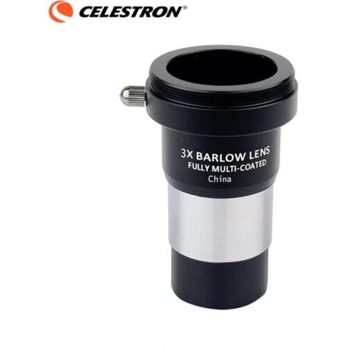 Celestron 1.25" HD 3x Barlow Lens Fully Multi Coated Metal M42x0.75 Thread Astronomy Monocular Telescope Eyepiece