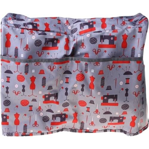 Sewing Machine Cover with Storage Bag Protective Quilted Dust Cover with Pockets Universal for Most Standard Machines K0AB