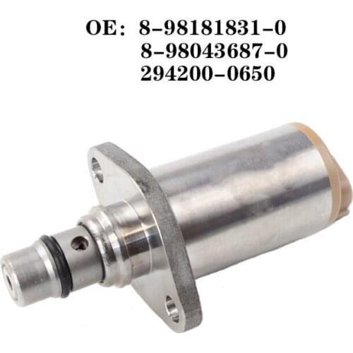 For SH210/SH350/SH350-5/ZAX200/ZAX210/ZAX360/4HK1/6HK1 high pressure oil pump SCV valve 8-98181831-0; 8-98043687-0; 294200-0650