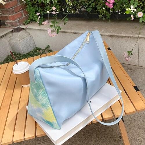 Elegant Female Tote bag 2021 Fashion New High-quality Nylon Womens Designer Handbag Chain Shoulder Messenger Bag Phone Purses