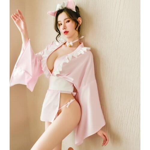 JIMIKO hot lingeries erotic kimono Japanese uniform cosplay slutty costumes sex fantasias outfit Kawaii woman sexual lingerie