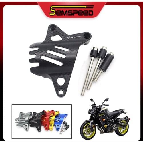 Motorcycle Water Pump Cover For Yamaha MT-09 FZ-09 XSR900 Tracer 900 GT 2014-2020 SEMSPEED CNC Engine Cooling Pump Guard