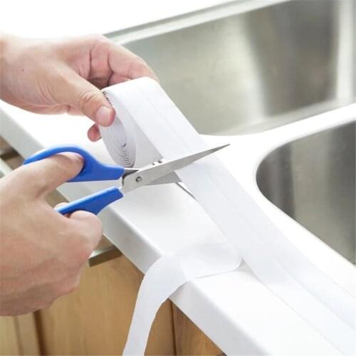3.2M Kitchen Sealing Strip Tape Shower Sink Bath Mildew Resistant Wall Stickers PVC Self Adhesive Waterproof Wall Sticker Home