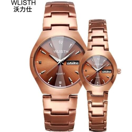 Luxury Brand WLISTH Women Watches Men Watch Fashion Steel Wristwatch Gift for Couple Watches for Lovers Relogio Feminino Reloj