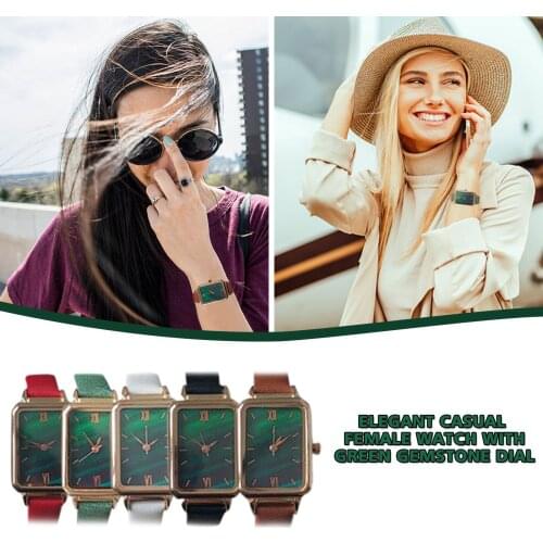 Fashion sports quartz stainless steel classic business ladies green dial watch Reloj Mujer Montre Femme ladies watch часы женски