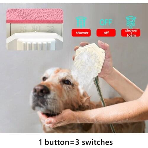 Pet Shower Head Bath Brush Dogs Cats Shower Comb Pet Washing Supply Accessories Sprinkler Animal Dog Wash Massage Shower