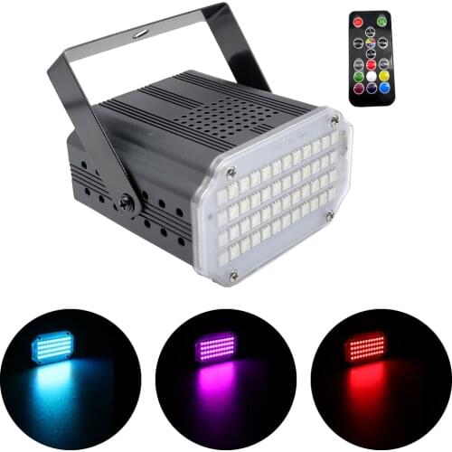 NEW 48 LED RGB 3IN1 Strobe Lights Disco DJ Party Holiday Christmas Music Club Sound Activated Flash Music Stage Lighting Effect