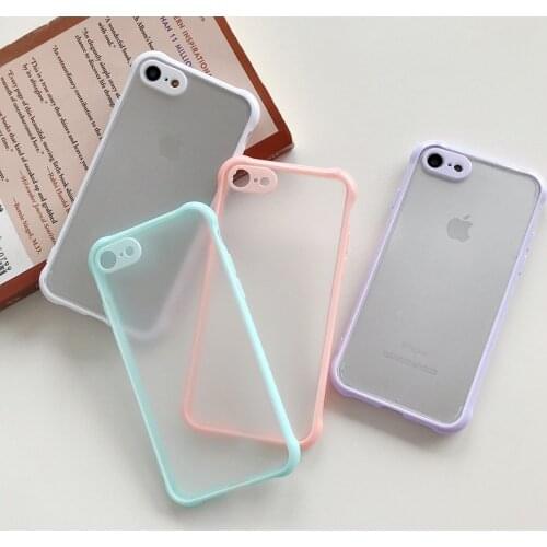 The New Anti-drop 2 in 1 Case For iphone SE 2020 Phone Case for iphone 7 8 SE2 2020 Frosted Fine Pore Skin Protection Cover