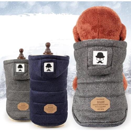 Dog Clothes Thickening Warm Small Dog Coat Jacket Funny Cute Pet Dog Costume Winter Pug French Bulldog Clothes for Small Dogs