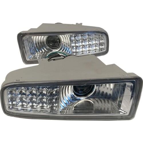 A Pair LED Car Fog Lamp Driving Light Bar Lamp For Lexcus GX470 Lx470 With Lens 1998 1999 2000 2001 2002 2003