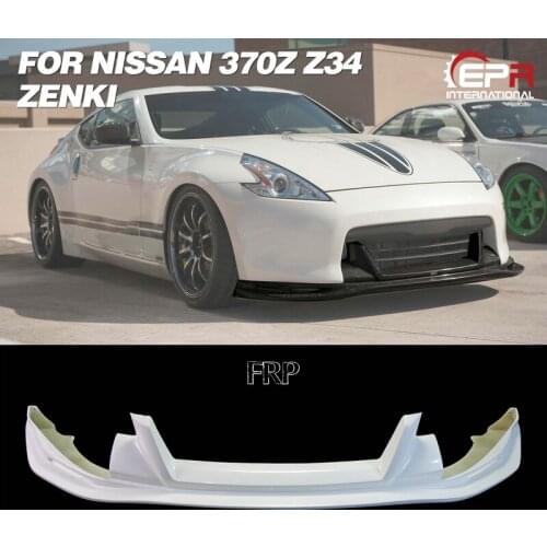 Fiber Glass Front Bumper Lip Trim For Nissan 370Z Z34 Zenki Early Model Top Secret (Pre-facelift) Body Kit 370Z Racing