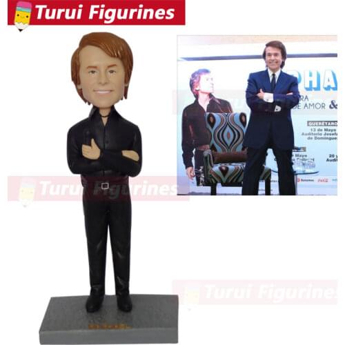 Top artist service fixed head figure polymer clay figurines real life political action Figure custom bobblehead dolls sculptures
