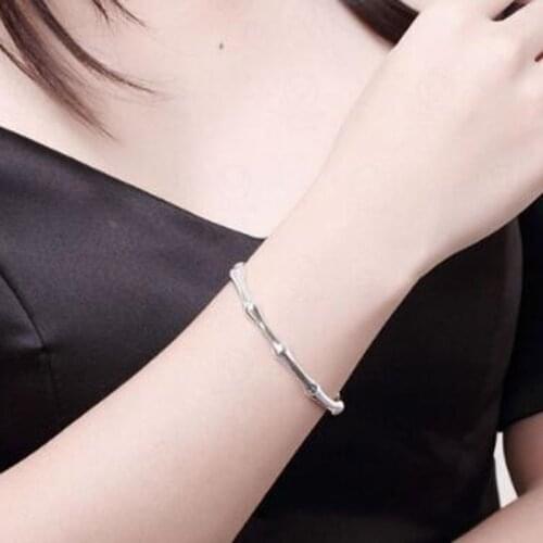 Retro Charms Nice Cute Bamboo Bracelet Christmas For Women Gift Valentines Bay Fashion Jewelry M6134