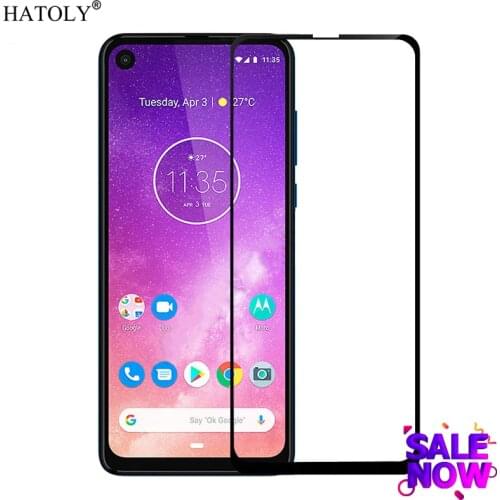 Full Glue Coverage Glass For Motorola One Action Tempered Glass Screen Protector for Moto One Action Glass Protective Phone Film