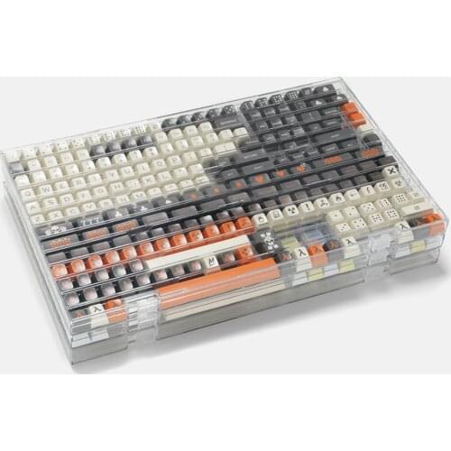 Transparent Storage Box For OEM Cherry XDA ZDA SA Profile Mechanical Keyboard Keycaps PC Keycaps Connection Case With Cover