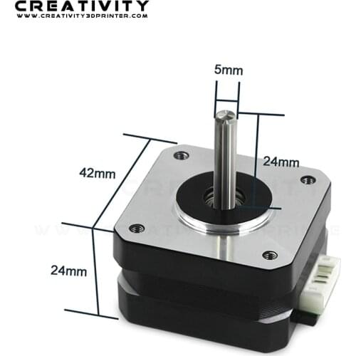 Stepper motor 3D Printer Motor 4-lead Nema17 Stepper Motor 24/40mm Motor Nema For Artillery Sidewinder X1 & Genius