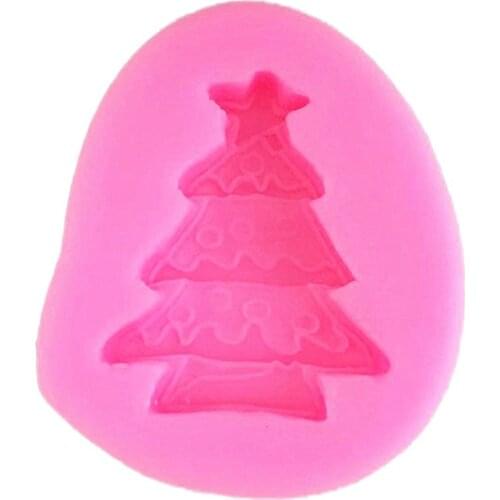 Christmas tree modeling silicone mold chocolate mousse sugar baking mold gypsum DIY soap mold