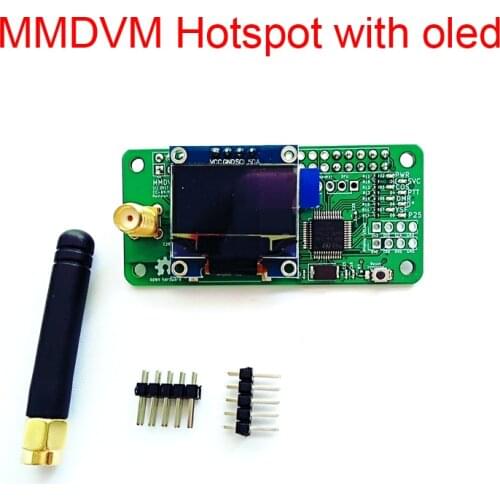 UHF VHF MMDVM Hotspot RF Board WITH OLED display Support P25 DMR YSF With Antenna for Raspberry Pi wifi board