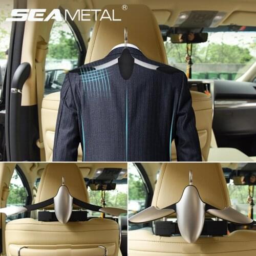 Universal Car Coat Hanger Back Seat Headrest High-End Multi-Purpose Auto Hook Suit Holder for Purse Handbag Shopping Bag Clothes