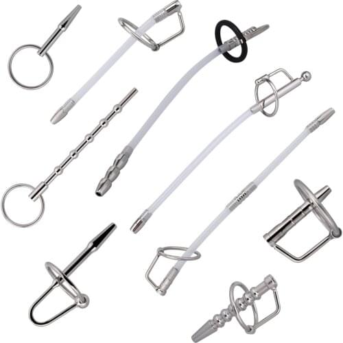 Urethral Catheter Sound Dilatator Male Penis Plug Inserts Urethral Plug Dilator Adult Sex Toy for Men drop shipping