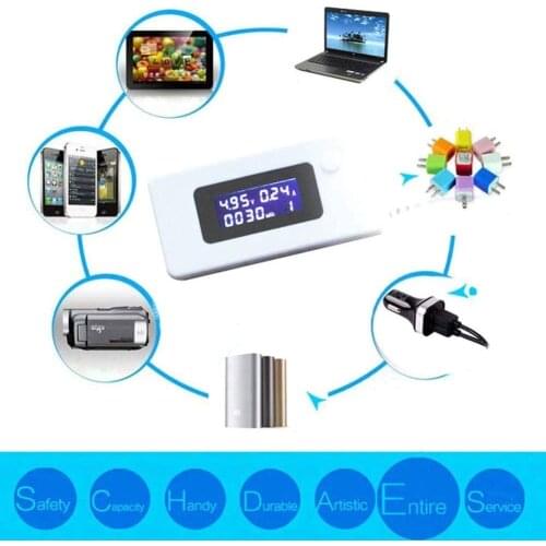 USB Tester 3-7V LCD Micro USB Charger Battery Capacity Voltage Current Tester Meter Detector for Smartphone Mobile Power Bank