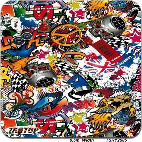 Water transfer Printing Film TSRY2585 0.5M * 20M Cartoon pattern Aqua Print Film Hydrografic Film