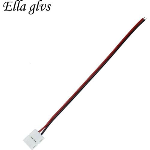 5pcs/lot LED Strip Connector 2pin 10mm / 2pin 8mm/10mm with Wire Free Welding Connector