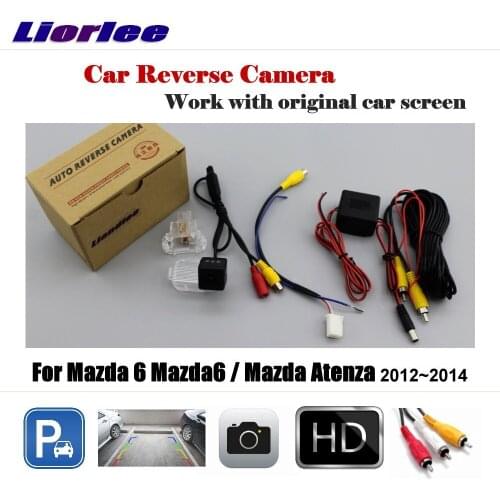 Car Reverse Rearview Camera For Mazda 6 Mazda6 / Mazda Atenza 2012~2014 Original Screen Backup Parking CAM