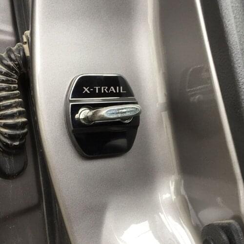 Car-Styling car door lock cover Auto Emblems Case For Nissan X-trail 2014-2021 note tiida nismo Car Styling 2015 2016 2017 2018